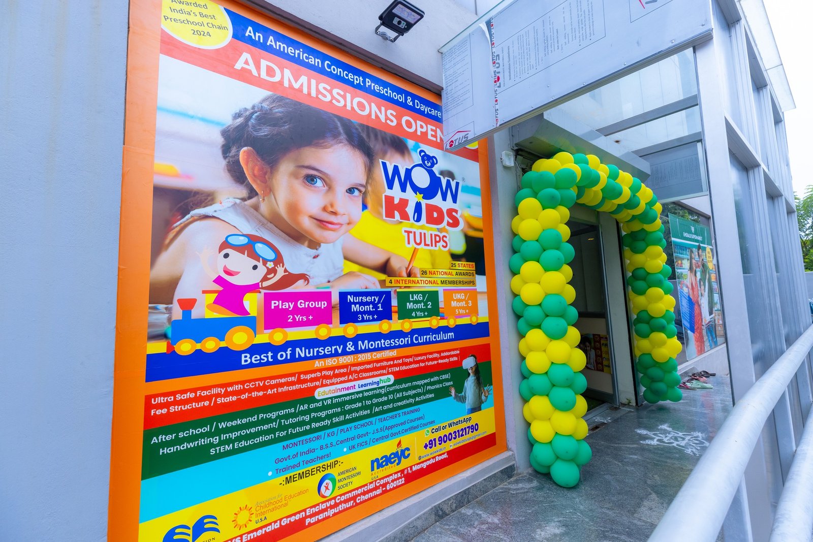 Happy child learning at WowKids Preschool